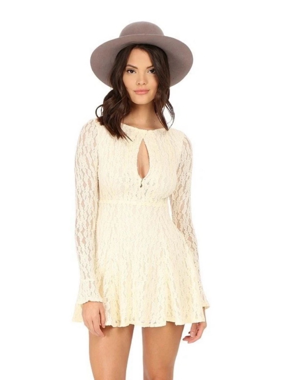 Free People Cream Lace dress